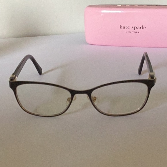 KATE SPADE PERSCRIPTION FRAME GLASSES WITH CASE BOW DETAIL - Picture 6 of 10